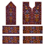 Handgefertigtes Balochi besticktes Kleidungsstück – Modell Blume