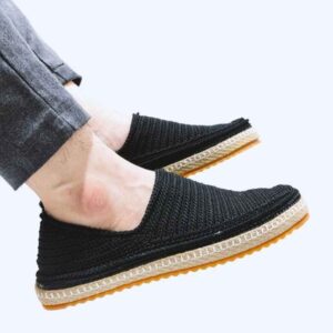 Giveh Schuhe – Persische Handgefertigte Atmungsaktive Fußbekleidung Schwarz