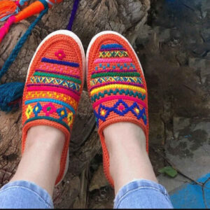Giveh Schuhe – Persische Handgefertigte Atmungsaktive Fußbekleidung Orange