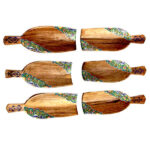 Elegantes Holz Haft-sin Set für Nowruz Persisches Neujahr Hoonarin