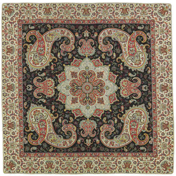 Termeh-Tischdecke, luxuriös mit persischem Paisley-Muster Diamond