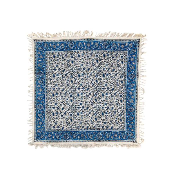 Persisches Tischtuch: Isfahans traditionelle Kalamkari Blockdruck Floral
