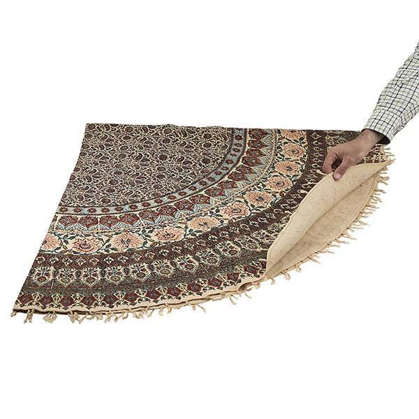 Persisches Tischtuch: Isfahans traditionelle Kalamkari Blockdruck Floral