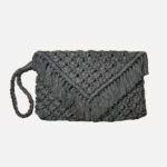 Macrame Clutch Handbag in Boho Style – Model Goshe