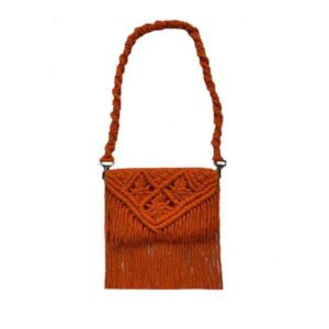 Macrame Crossbody Shoulder Bag Luxurious Handcrafted Knitting