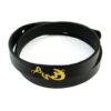 Persisches Lederarmband für Männer und Frauen - Schwarz Hich