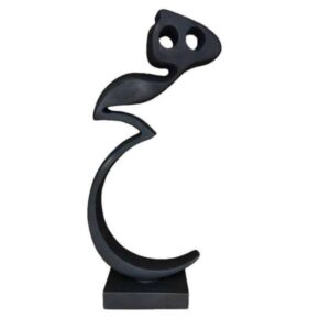 Persische Hich-Kalligraphie-Figur mit Holzsockel G325