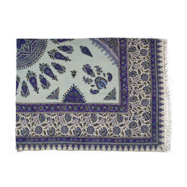 Persisches Tischtuch: Isfahans traditionelle Kalamkari Blockdruck Sonne