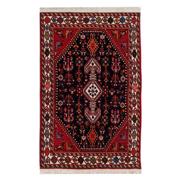 Persischer Wollteppich handgeknüpft in Isfahan mit Toranj-Design