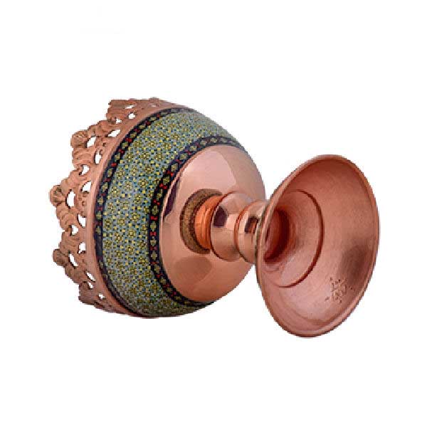 Dekorative Nüsse Schale Persische Kunsthandwerkliche Khatamkari Khorshid