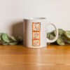 Persische Keramik Kaffeetasse - Saadi Gedicht Kalligraphie