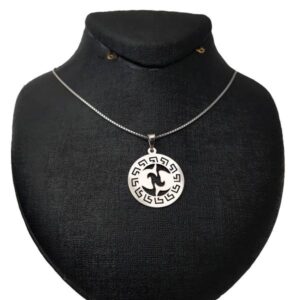 Persische Silberhalsketten Künstlerisches Esfand Symbol