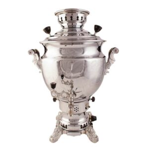 Persischer Gas-Samowar Traditionelles Design Teekocher Glatte Oberfläche 6-Liter