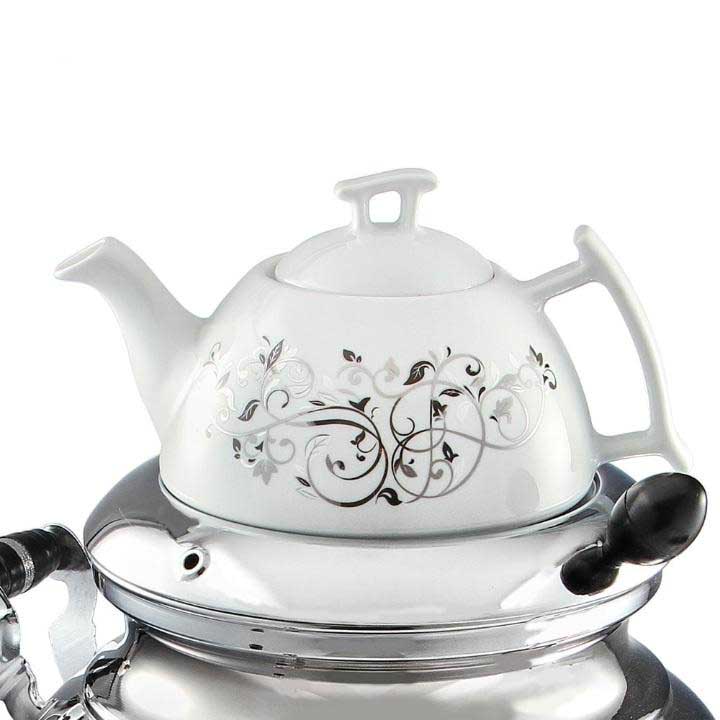 Persischer Gas-Samowar Teekocher mit Teekanne Golestan 7-Liter