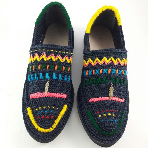 Giveh Schuhe – Persische Handgefertigte Atmungsaktive Fußbekleidung Gestreift