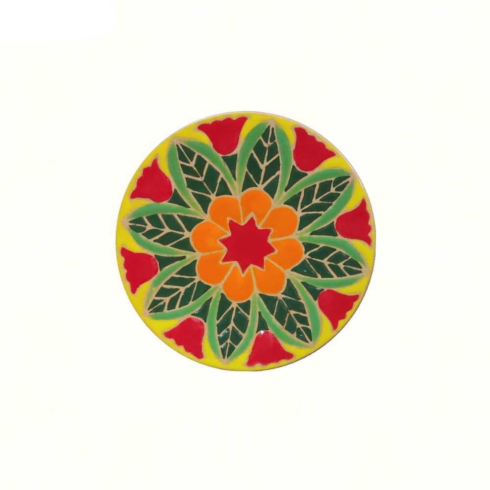 Töpfer Haft-sin Set für Nowruz Persisches Neujahr Gelb