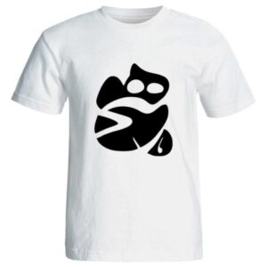 Weißes T-Shirt aus Persischer Baumwolle Modell Hich — Elegante Hich-Kalligrafiekunst