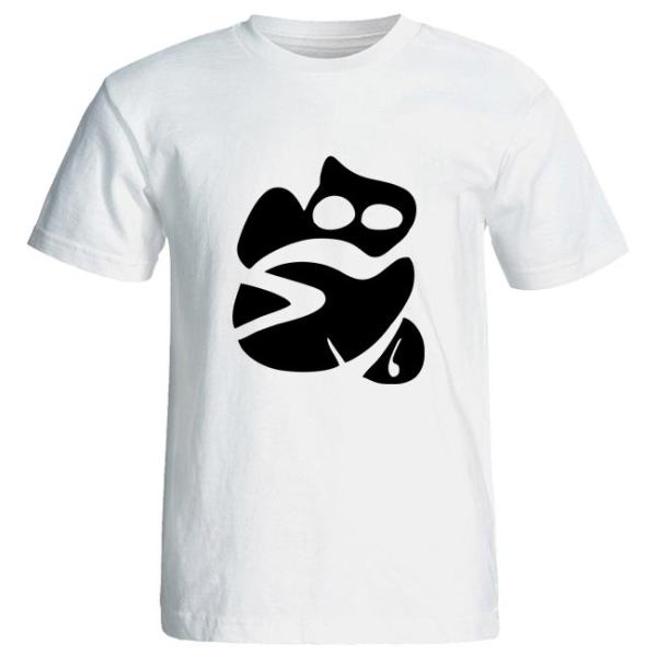 Weißes T-Shirt aus Persischer Baumwolle Modell Hich — Elegante Hich-Kalligrafiekunst