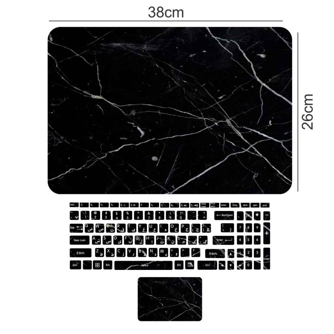 Laptop- und Tastatur-Aufkleber Modell Galaxy