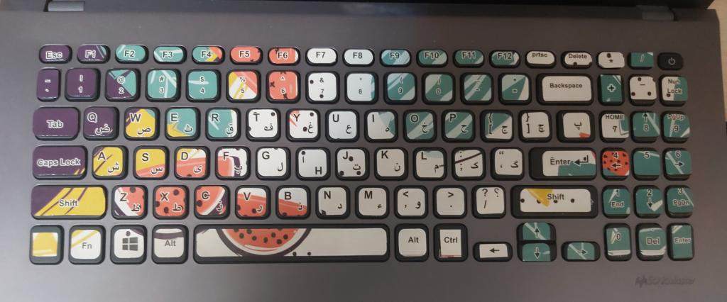 Persisch (Farsi) Tastatur-Sprache Aufkleber