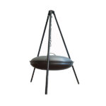 Kessel-Campingkochtrepod mit Pfanne – Robuste Bauweise