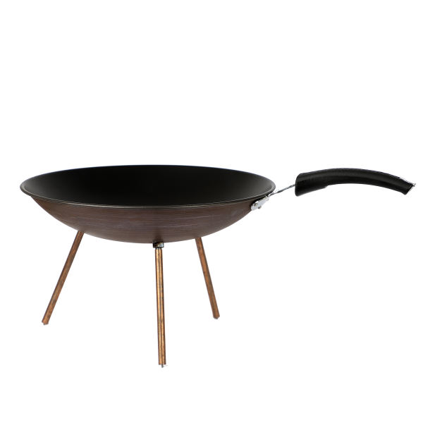 35 cm Camping-Pfanne mit Dreibein – Langlebig und Vielseitig für Outdoor-Kochen