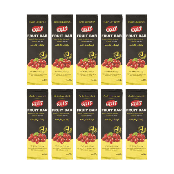 Galin Kornelkirsche-Fruchtriegel – Persischer Lavaschak, 60 g (10 Stück)