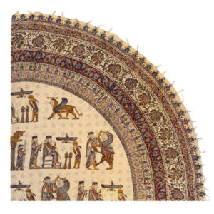 Persisches Tischtuch: Isfahans traditionelle Kalamkari Blockdruck Takht-e Jamshid