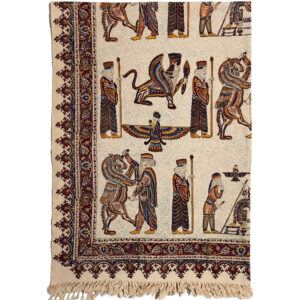 Persisches Tischtuch: Isfahans traditionelle Kalamkari Blockdruck Takht-e Jamshid