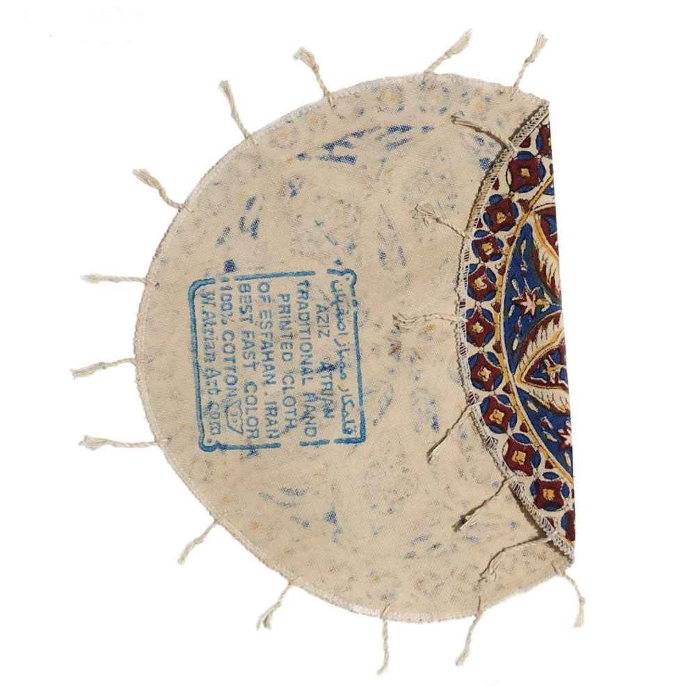 Persisches Tischtuch: Traditioneller Kalamkari-Blockdruck aus Isfahan – Sarv-Motiv