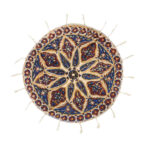 Persian Tablecloth: Isfahan’s Traditional Kalamkari BlocPersisches Tischtuch: Isfahans traditionelle Kalamkari Blockdruck Sarvk Print Sarv