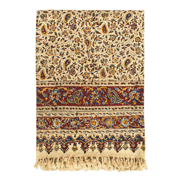 Iranisches Tischtuch: Isfahans traditionelle Kalamkari Blockdruck