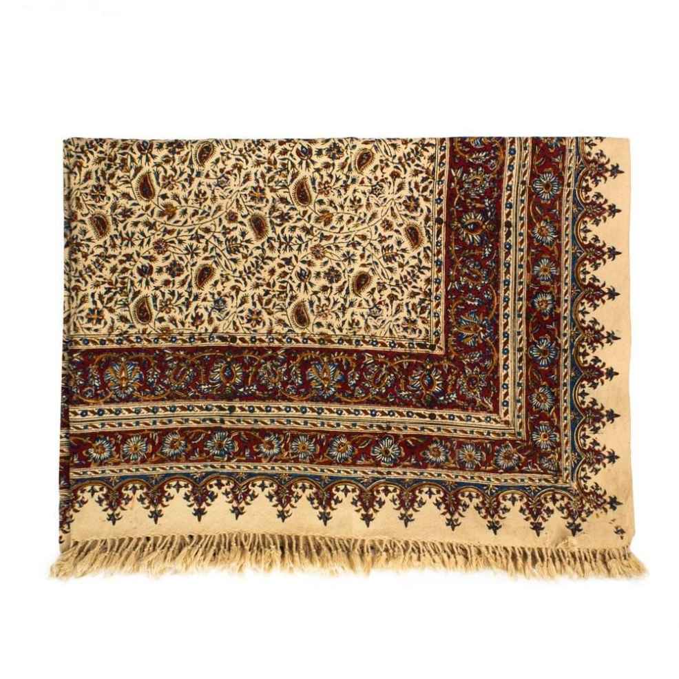 Iranisches Tischtuch: Isfahans traditionelle Kalamkari Blockdruck