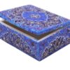 Handgefertigte Knochen-Schmuckbox mit persischem Tazhib-Muster