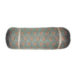 Traditionelles persisches zylindrisches Kissen mit elegantem Termeh-Stoffbezug (2x)