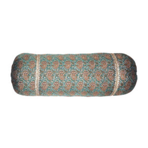 Traditionelles persisches zylindrisches Kissen mit elegantem Termeh-Stoffbezug (2x)