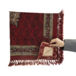 Persisches Tischtuch: Isfahans traditionelle Kalamkari Blockdruck Rot