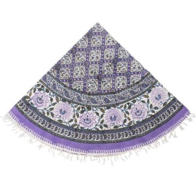Persisches Tischtuch: Isfahans traditionelle Kalamkari Blockdruck Blau