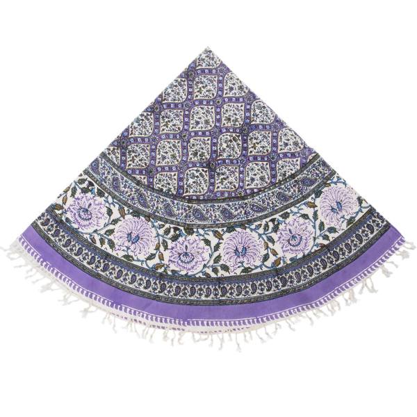 Persisches Tischtuch: Isfahans traditionelle Kalamkari Blockdruck Blau