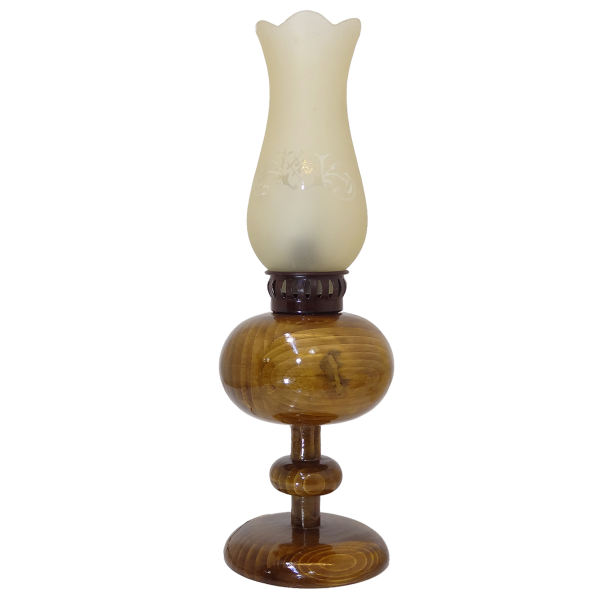 Persische Holz-Petroleumlampe Modell Raika