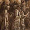 Handgeknüpfter persischer Bildteppich aus Tabriz, der Takht-E Jamshid darstellt