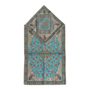 Persische Termeh-Gebetsmatte Luxus Islamische Sajada Blau