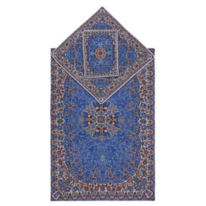 Persische Termeh-Gebetsmatte Luxus Islamische Sajada Blau