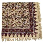 Persisches Tischtuch: Isfahans traditionelle Kalamkari Blockdruck Herbst