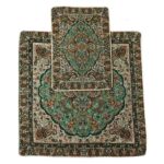 Reisegebetsteppich für Muslime, taschengröße & tragbar, grünes Paisley
