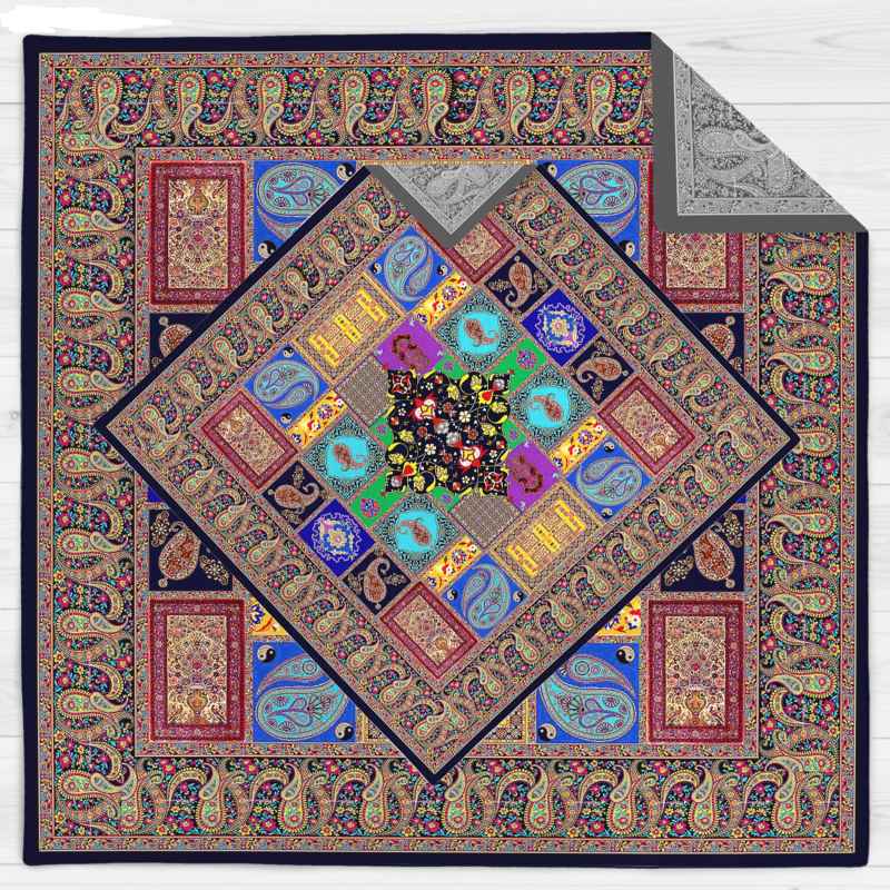 Reisegebetsteppich für Muslime, taschengröße & tragbar, Paisley-Muster