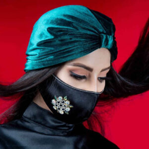 Handgefertigte Bestickte Gesichtsmaske für Frauen