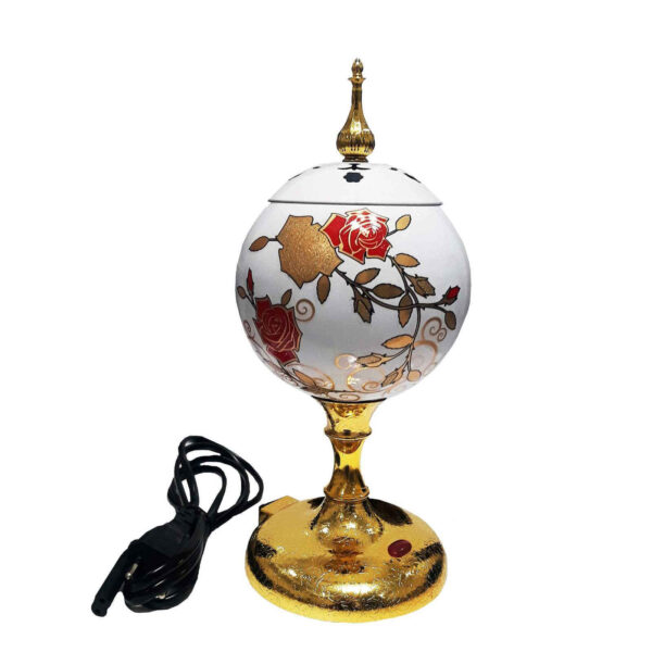 Elektrischer Bakhoor- und Esfand-Brenner – Blumendesign