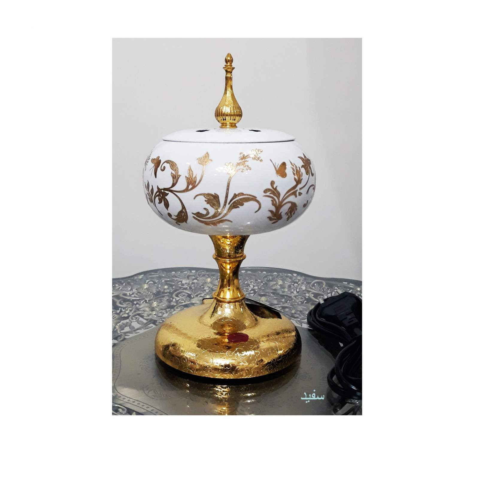 Elektrischer Bakhoor- und Esfand-Brenner – Gold