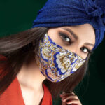 Handgefertigte Mode Stickerei Gesichtsmaske für Frauen – Modell Abtin